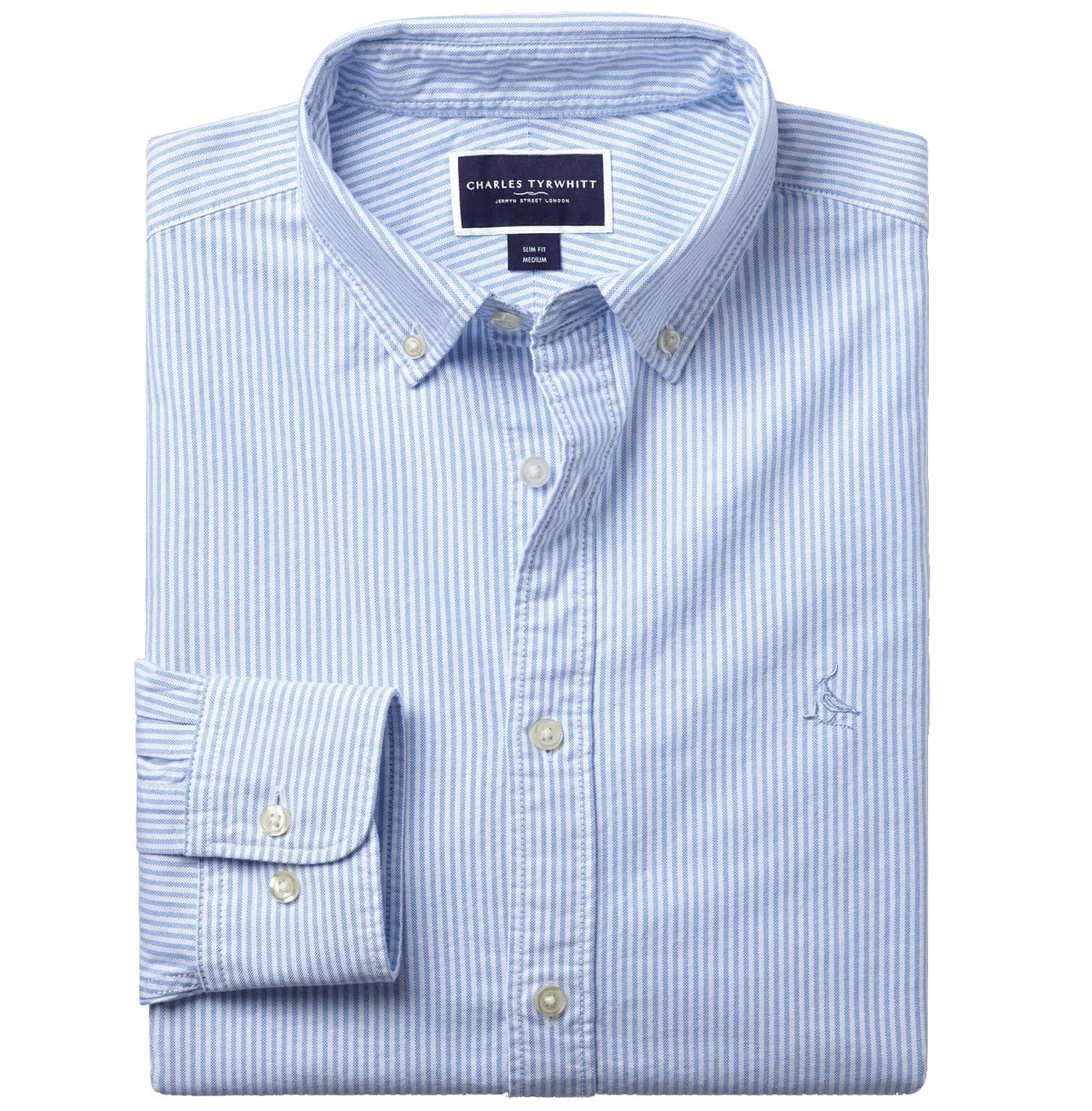 Charles Tyrwhitt Stretch Oxford Stripe Shirt