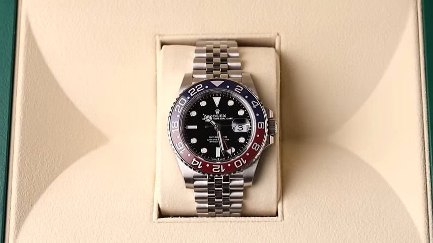 A rolex GMT Master II in a box
