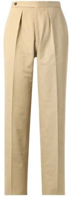 Drakes Straight Pleated Suit Pants
