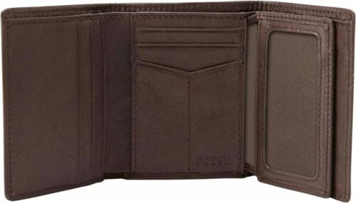 Fossil Men's Leather Trifold Wallet for Men