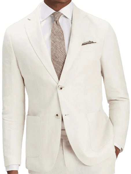 John Henric Sand Linen Suit Santino