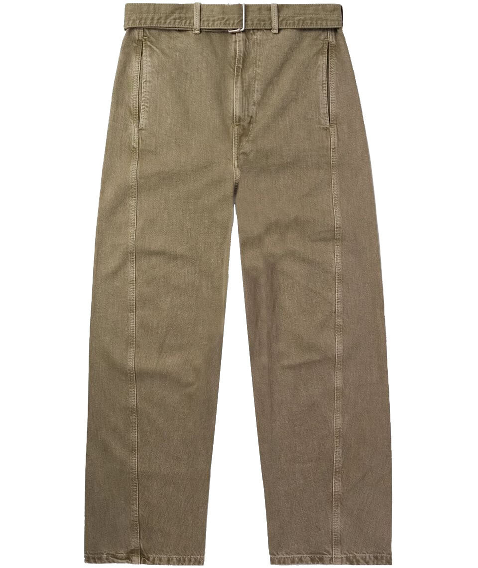 LEMAIRE Twisted Tapered Belted Jeans