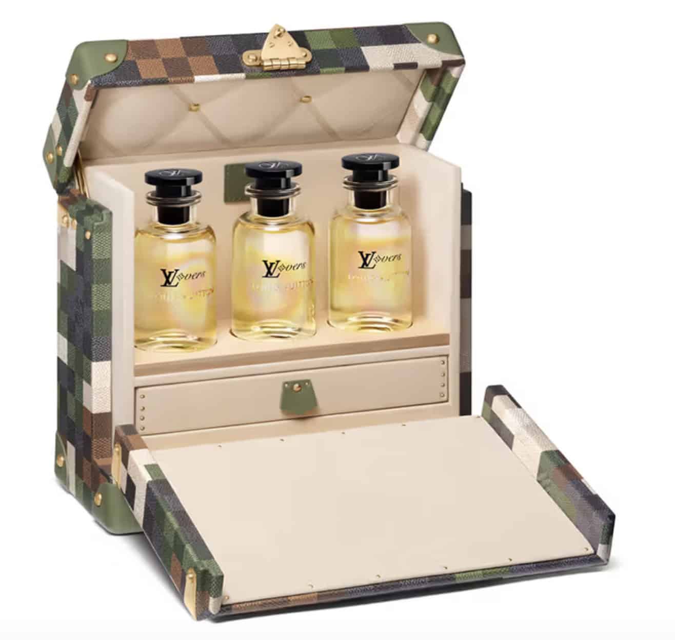 Cologne box for Lous Vuitton's new cologne Lovers