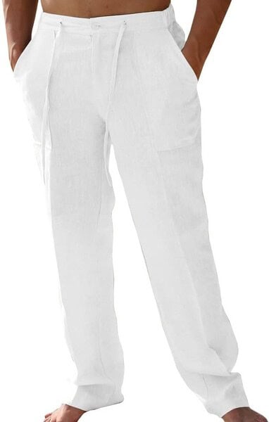 PASLTER Men’s Casual Linen Pants