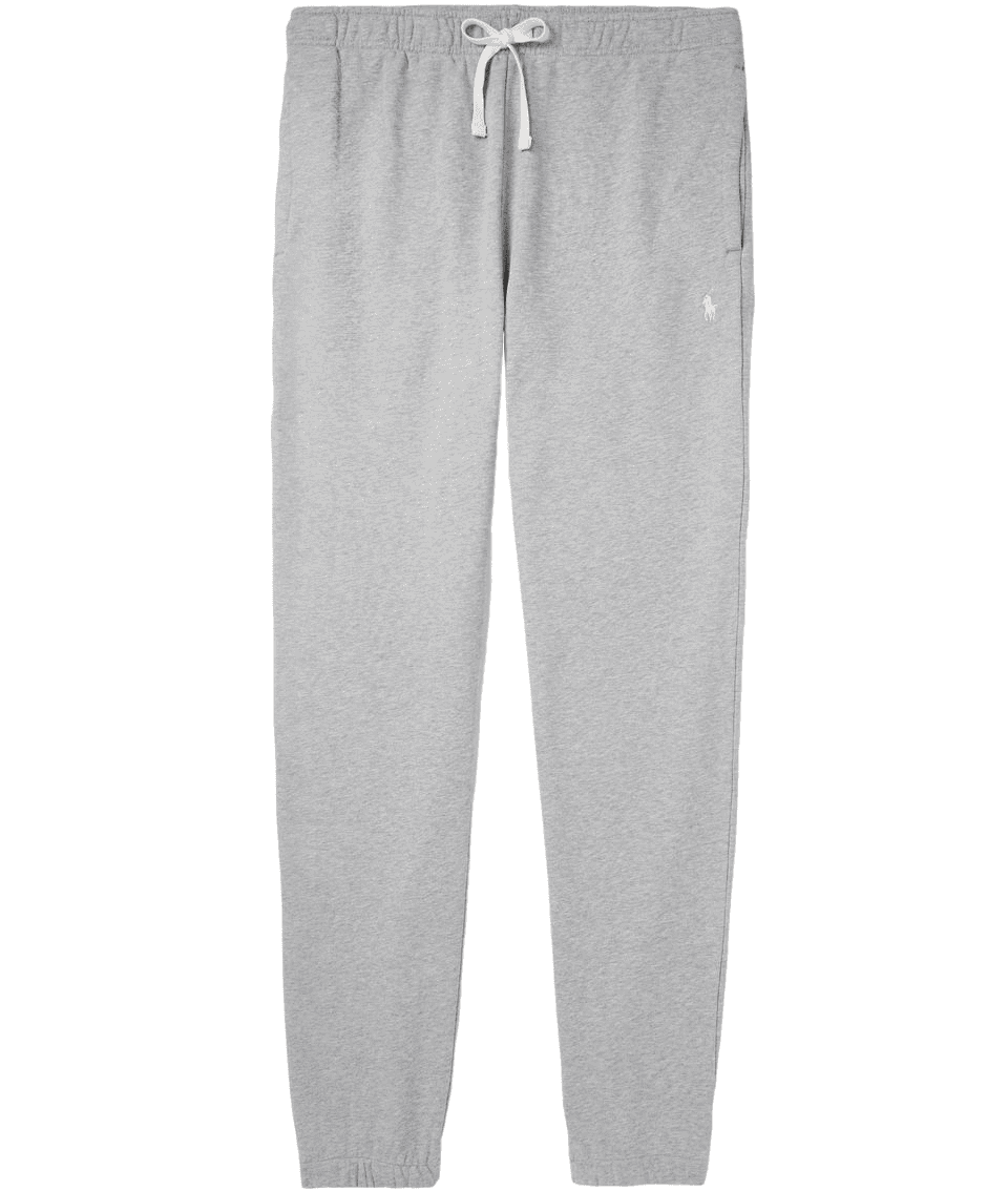 POLO RALPH LAUREN Tapered Logo-Embroidered Cotton-Jersey Sweatpants