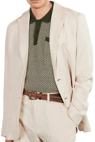 Percival Tailored Linen Blazer: best linen suits for men