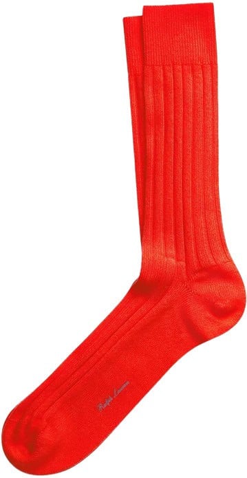 Ralph Lauren Ribbed Dress Socks Cashmere Socks