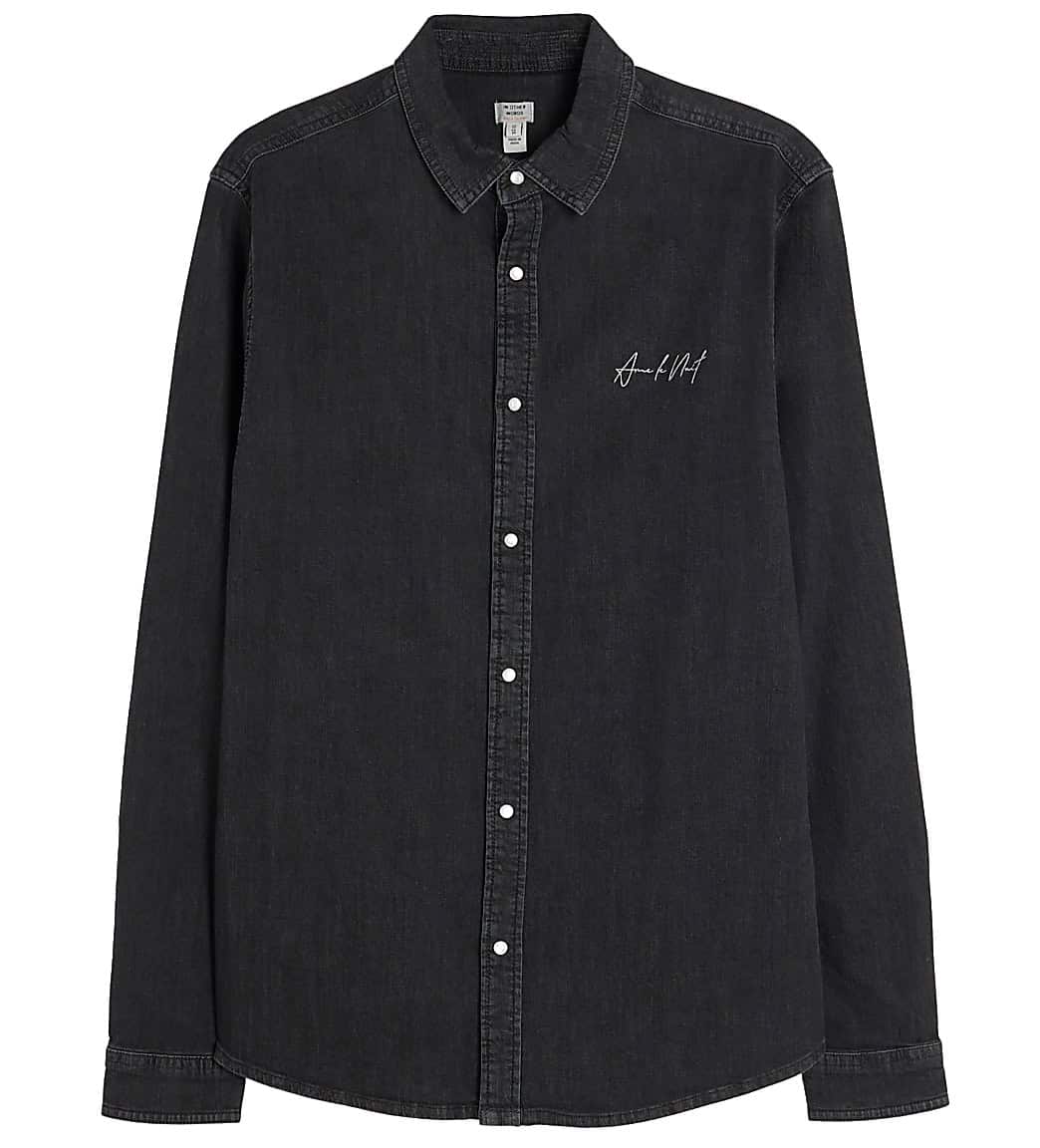 River Island Denim Long Sleeve Shirt