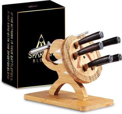 Roman Ventures Spartan Knife block