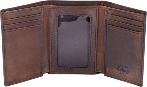 Stealth Mode Trifold Leather Wallet for Men with RFID Blocking: best trifold wallets