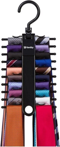 Tenby Living 2-Pack Black Tie Rack: best tie racks