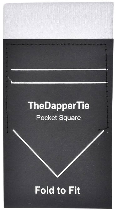 The Dapper Tie Men’s Extra Thick Cotton Pre-Folded Pocket Square Card