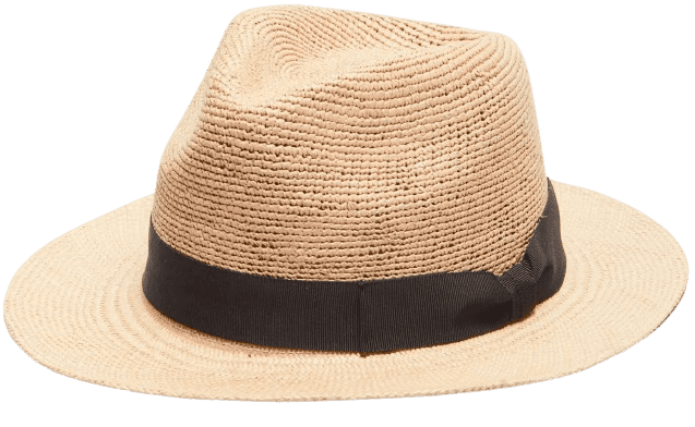 Todd Snyder Câbleami Panama Hat with a Brown Hatband