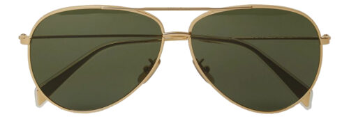 CELINE HOMME Metal Frame 01 Aviator-Style Gold-Tone Sunglasses