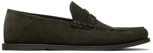 Massimo Dutti Split leather penny loafers