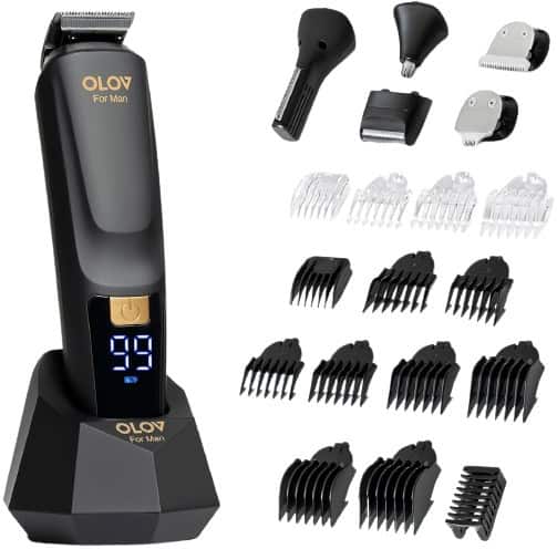 OLOV For Man Beard Trimmer, 21 Piece All-In-One Mens Grooming Kit