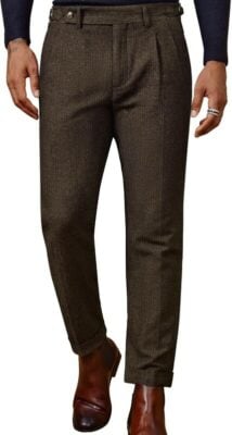 PJ PAUL JONES Men Vintage Tweed Pants