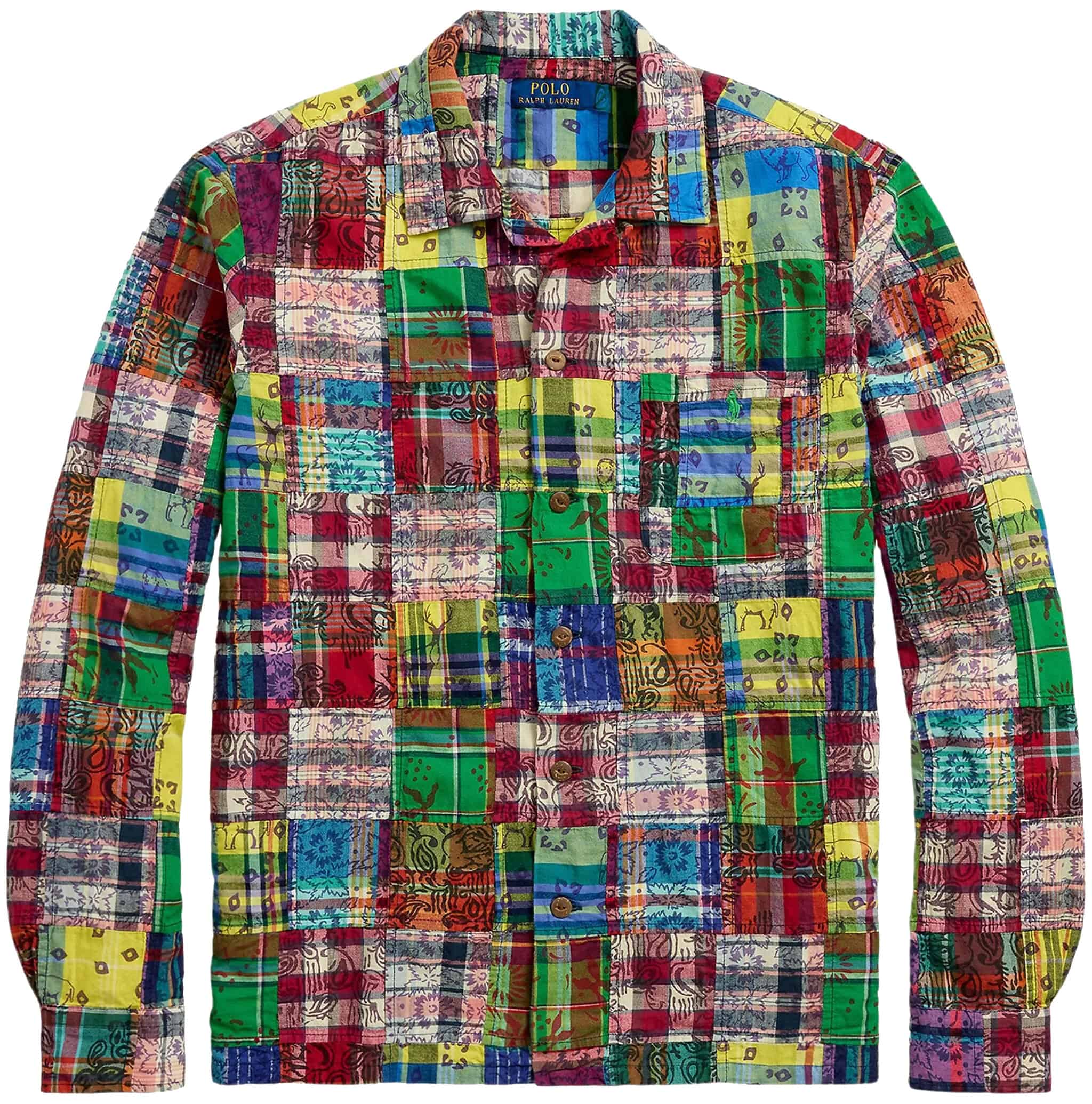 Ralph Lauren Patchwork Madras Camp Shirt