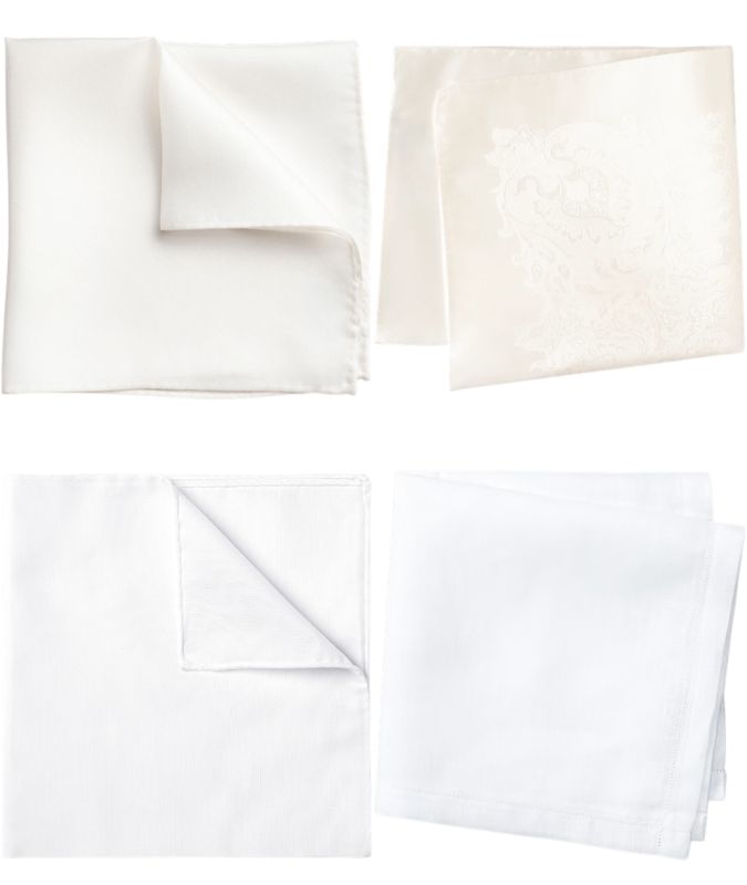The best white pocket square for men