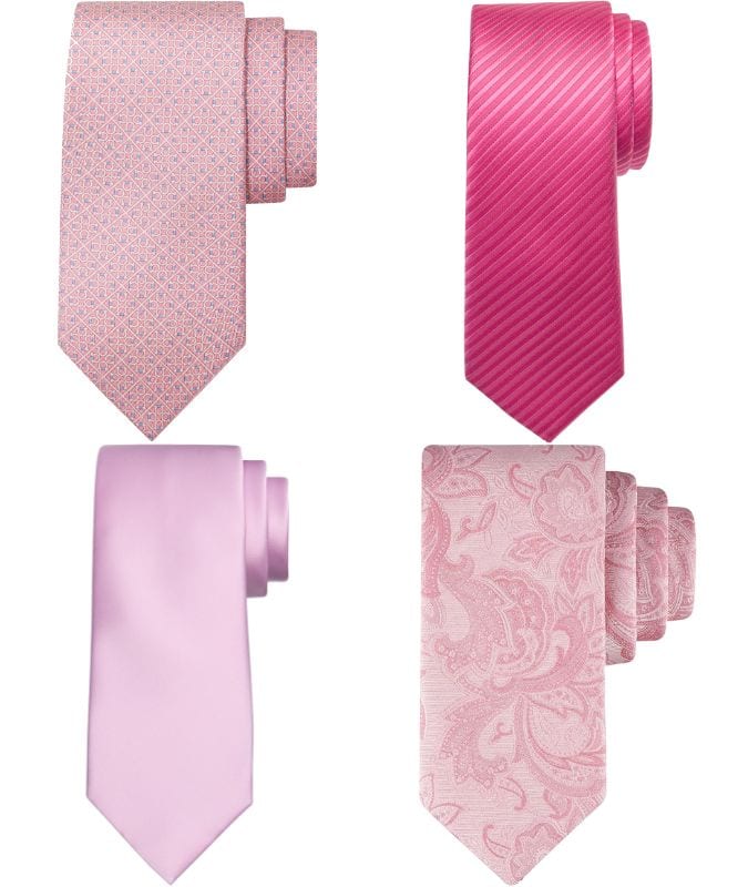 pink ties men