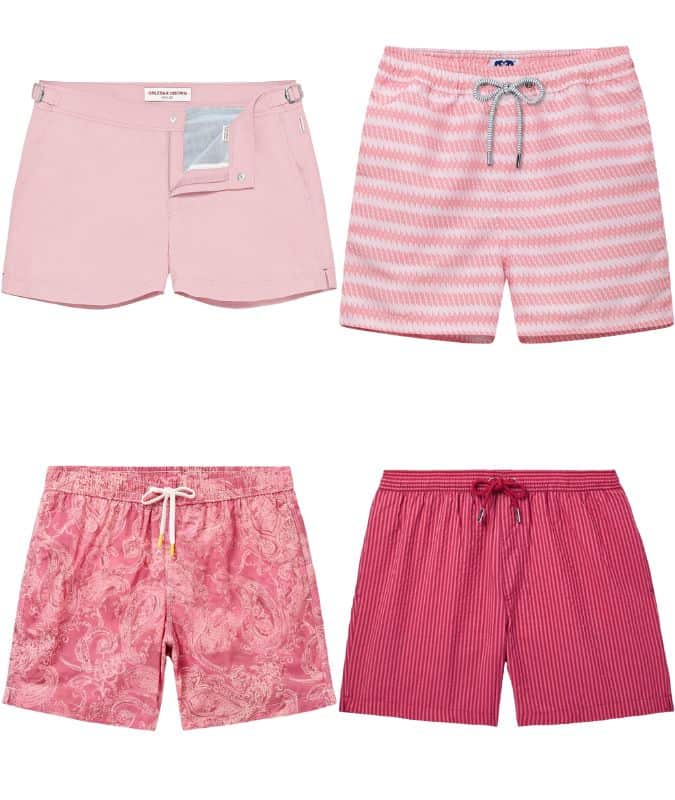 pink swimwear men