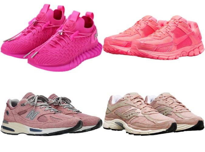 pink trainers men