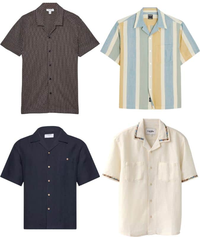 Best camp collar shirts for men