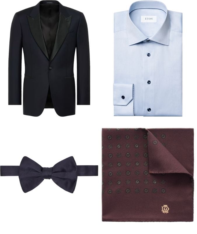 How To Wear A Blue Dinner Suit
