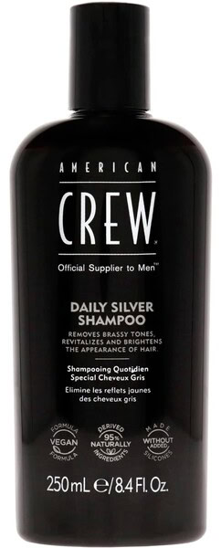 American Crew Men's Daily Silver Shampoo: best men's shampoos for gray hair
