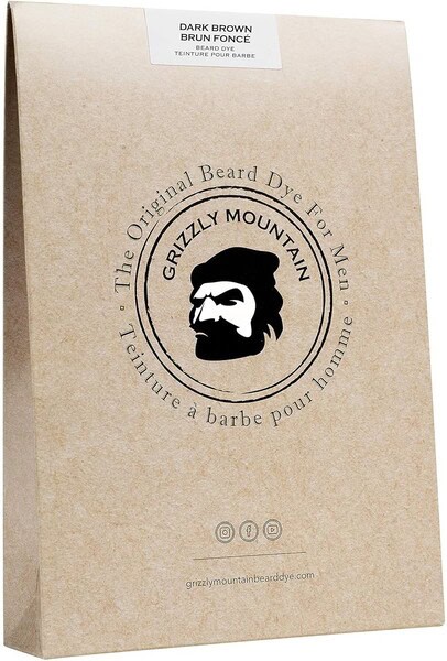 Grizzly Mountain Beard Dye Organic & Natural Dark BrownBeard Dye: best natural beard dyes
