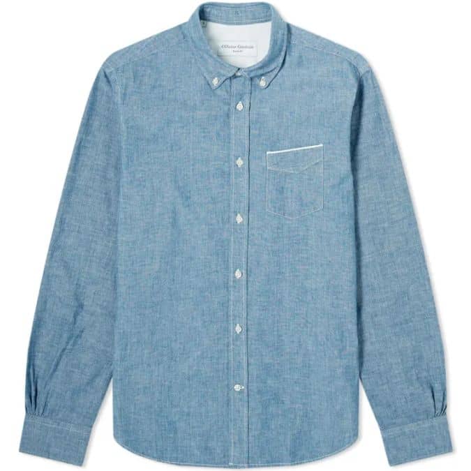 Officine Générale Button Down Japanese Chambray