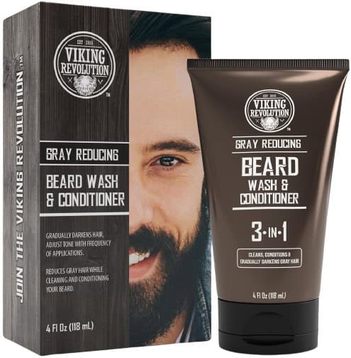 Viking Revolution Mens Beard Dye for Men Dark Brown
