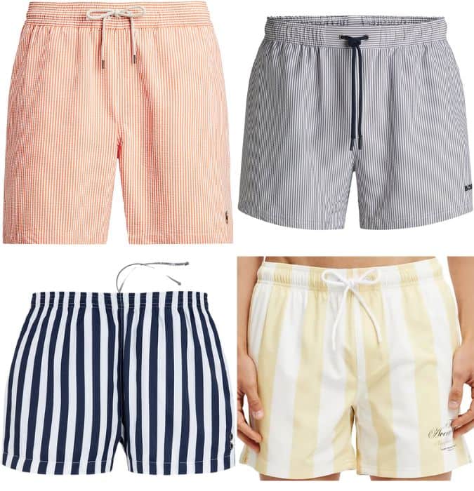 The best stripe swim shorts for men