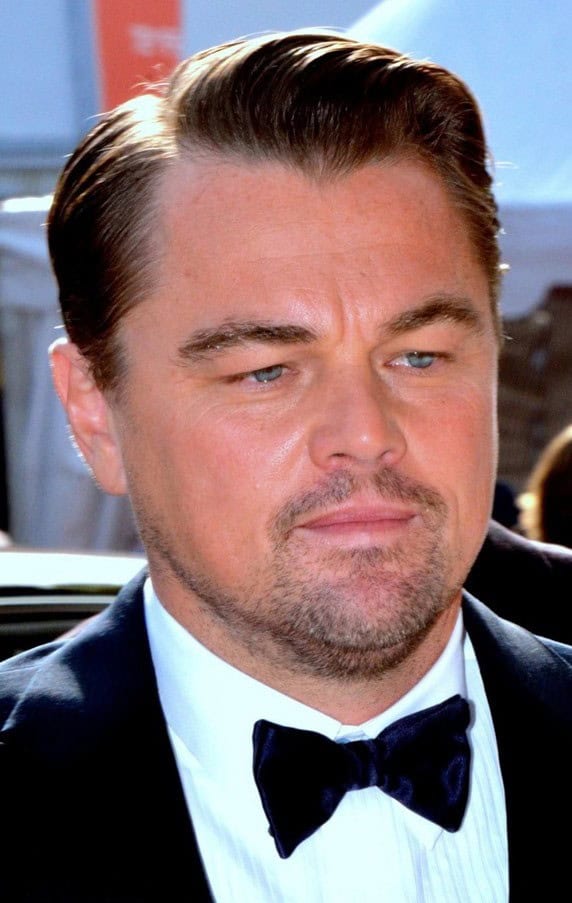 Leonardo DiCaprio wearing a tuxedo