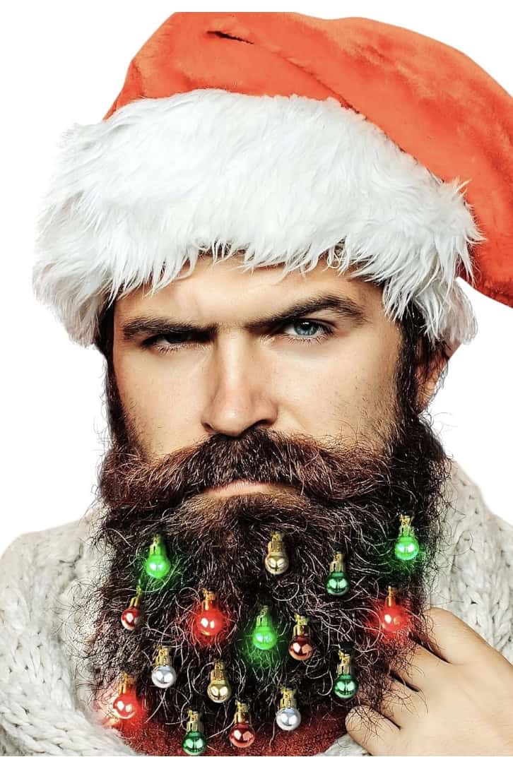 Beard ornaments that light up