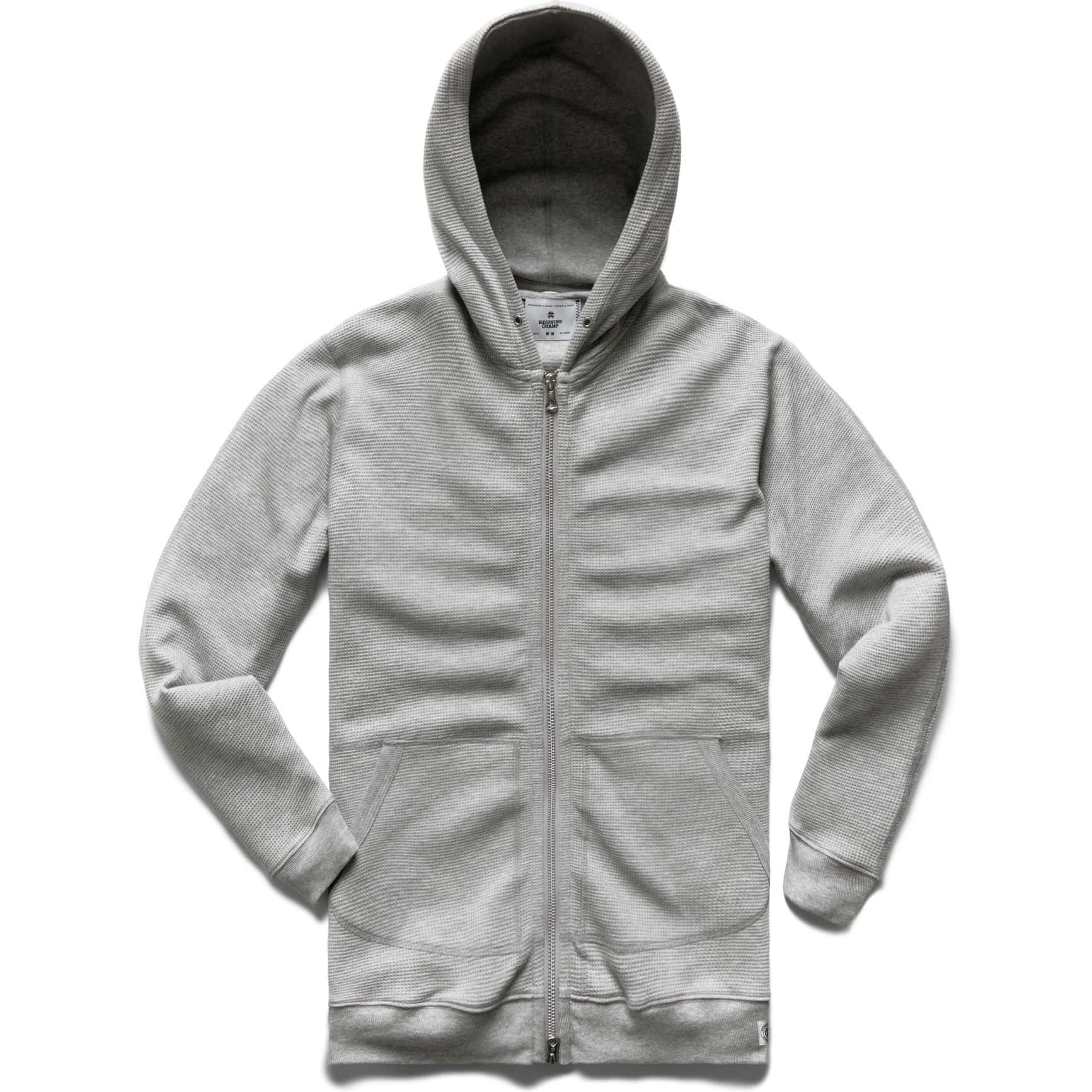 Reigning Champ Lightweight Waffle Full Zip Hoodie