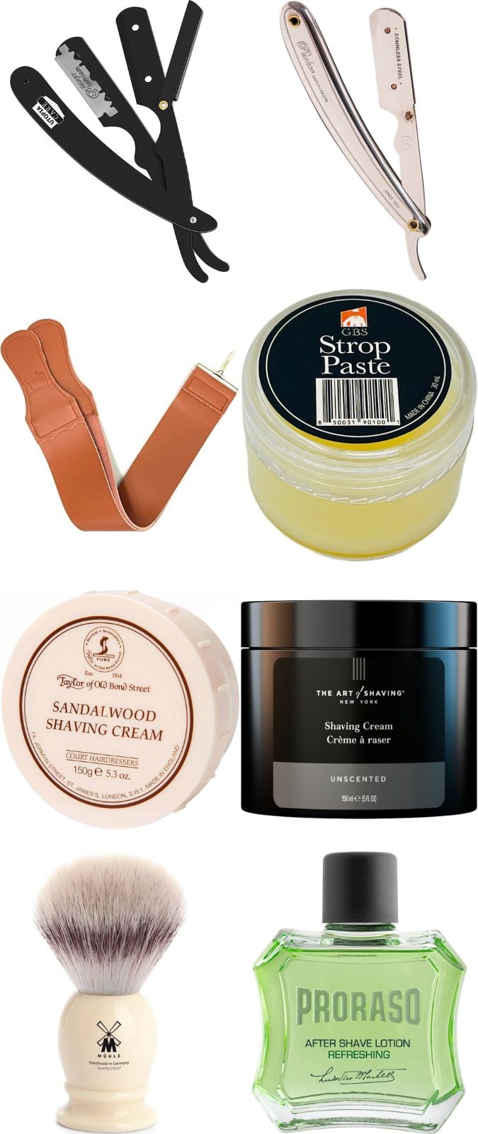 The Best Products For A Straight Razor Shave