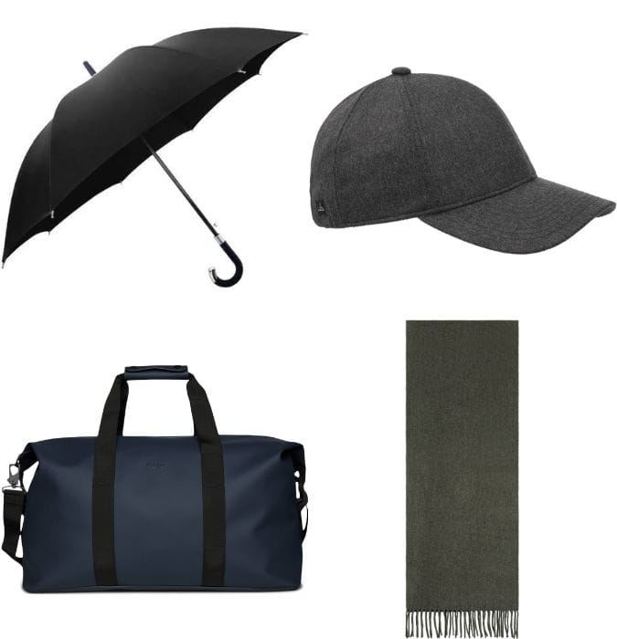 Men's essential rain accessories
