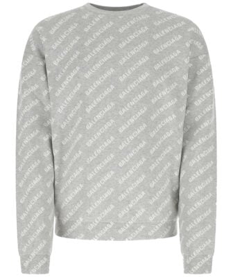 Balenciaga Allover Logo Knit Jumper