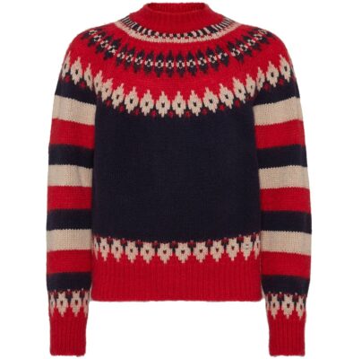 Dsquared2 Jacquarded Mohair Knit Jumper