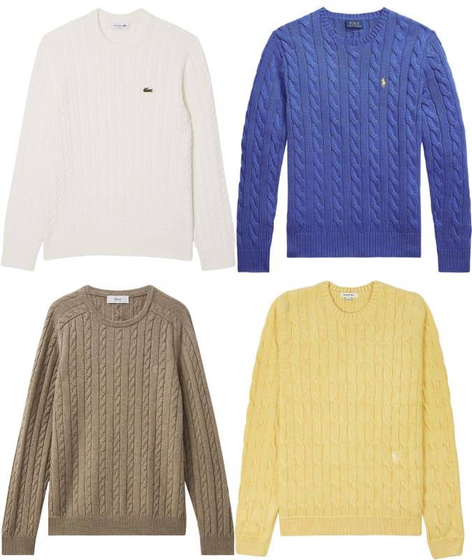 The best men's cable knit jumpers