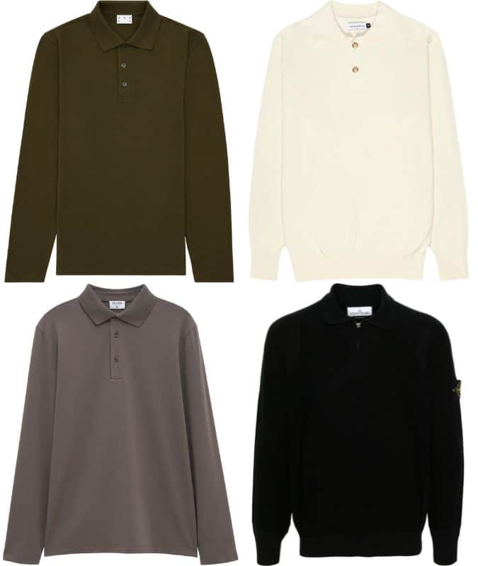The best men's long-sleeve polo shirts