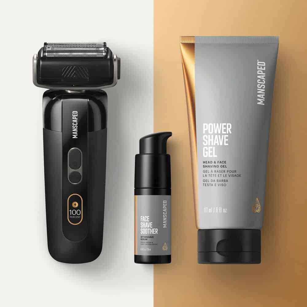 chairman pro power shave gel face shave soother on gold