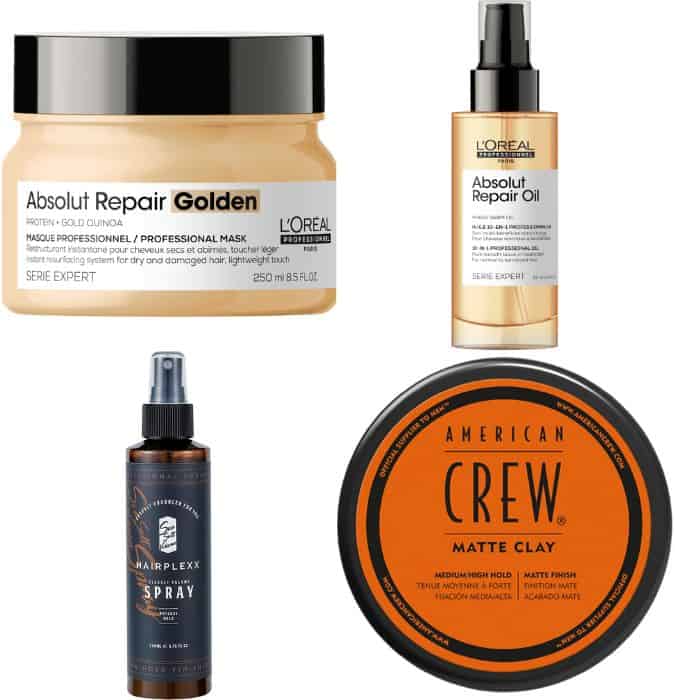 Styling products for man buns