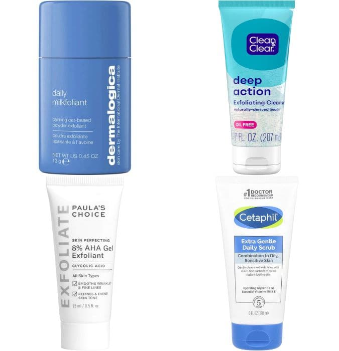 Men's exfoliating scrubs