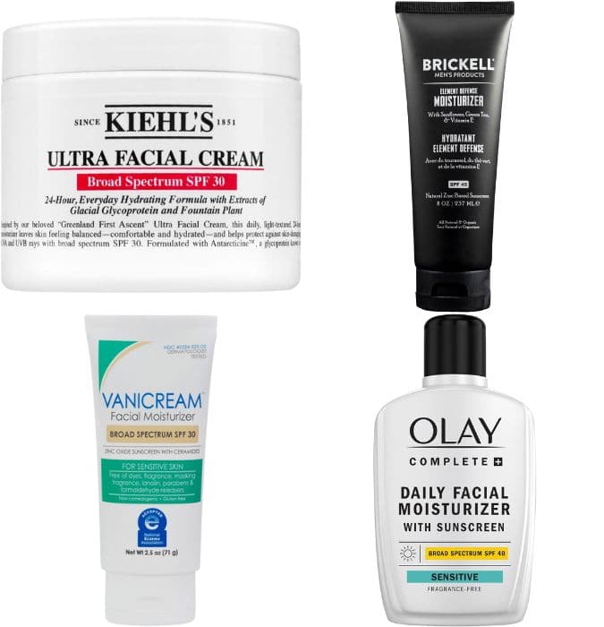 Men's daily sunscreens