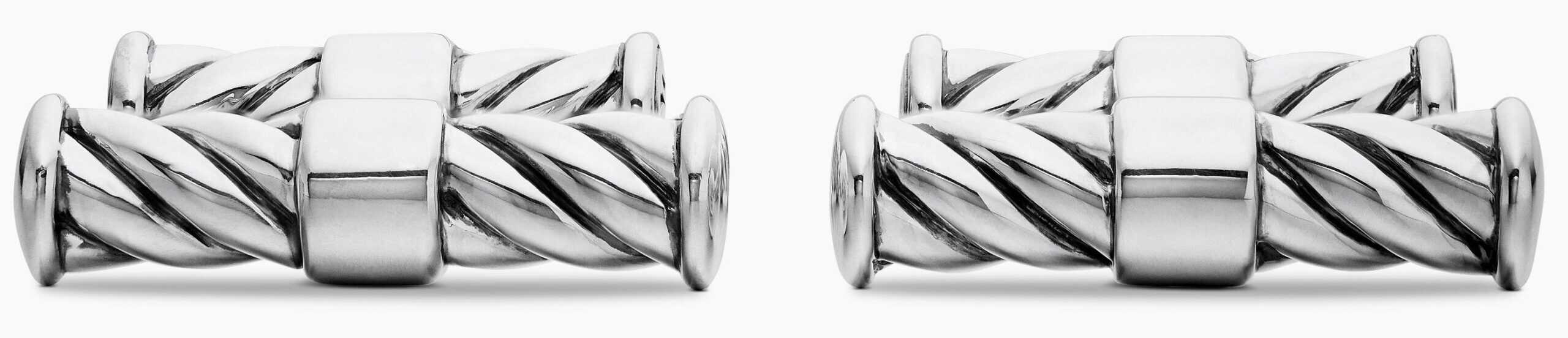 David Yurman Sculpted Cable Elongated Cufflinks