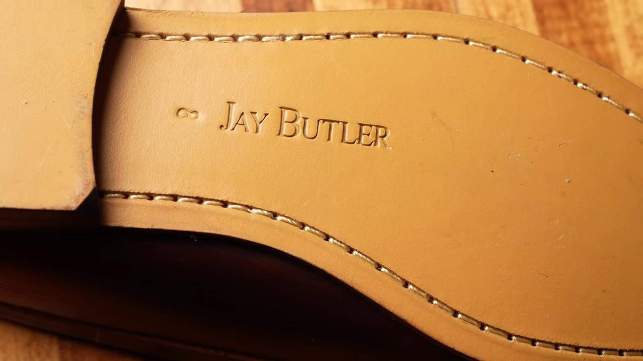 Sole of a jay butler penny loafer