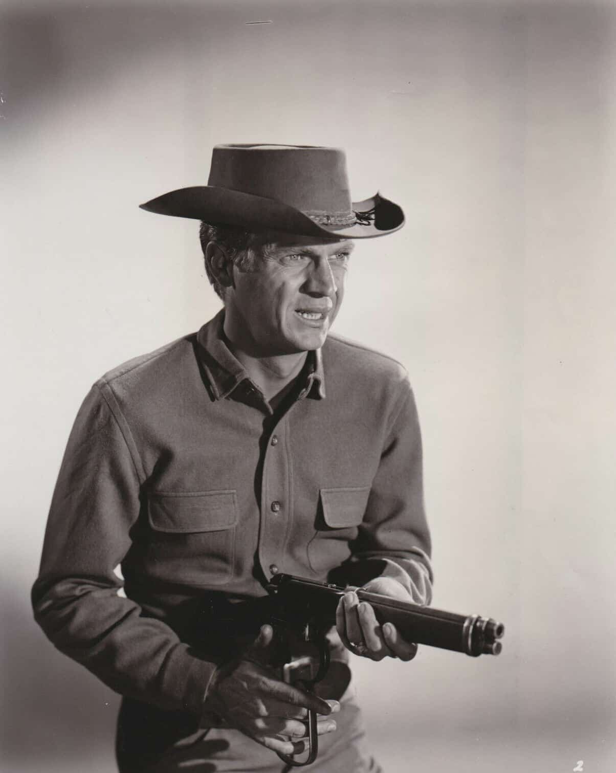 Steve McQueen In Cowboy Outfit