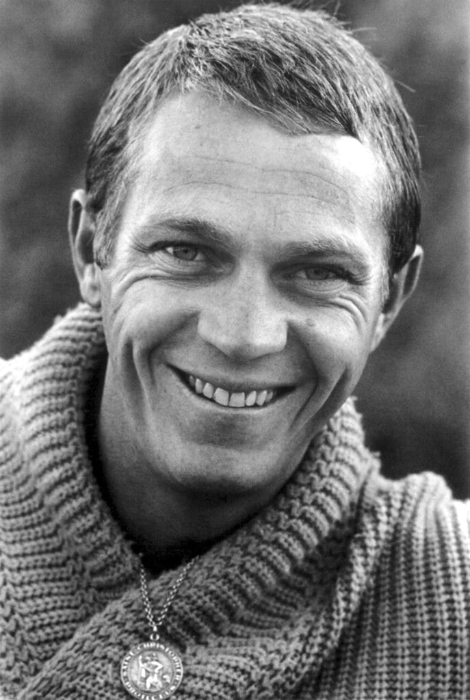 Steve McQueen In a Sweater